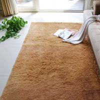 HKM-401299 Soft Silk Wool Rectangular Floor Mat and Bedside Blanket in Modern Design