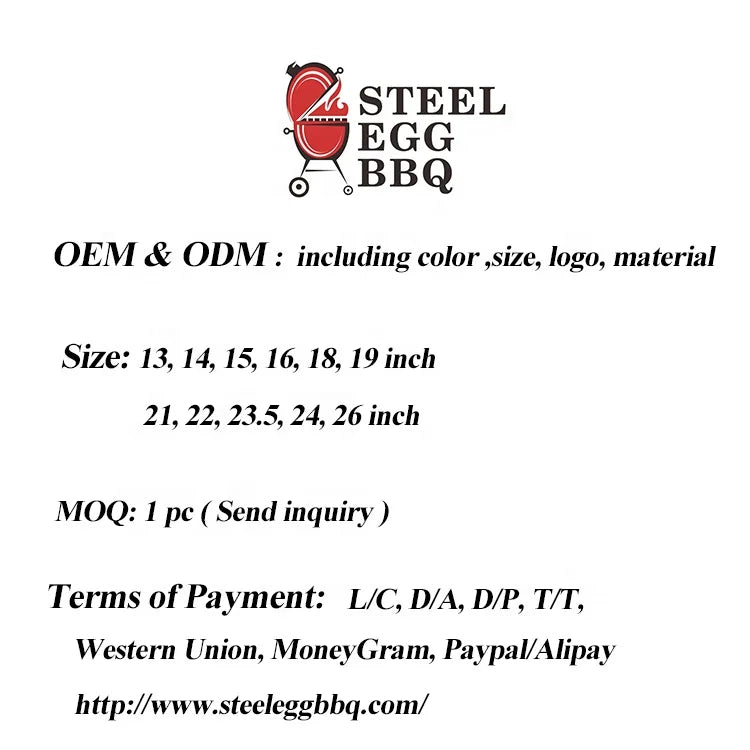 KTX-401427 Dark Grey XL Professional Charcoal Grill for Outdoor BBQ and Cooking