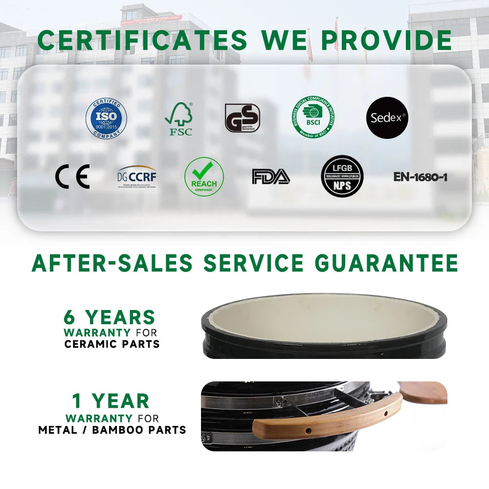 KTX-401427 Dark Grey XL Professional Charcoal Grill for Outdoor BBQ and Cooking