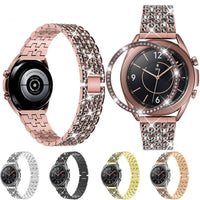 HKM-401427 Stylish Alloy Diamond Strap for Samsung Galaxy Watch - Metal Wristband, 155-210mm Adjustable Fit
