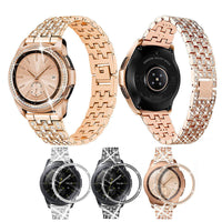 HKM-401427 Stylish Alloy Diamond Strap for Samsung Galaxy Watch - Metal Wristband, 155-210mm Adjustable Fit