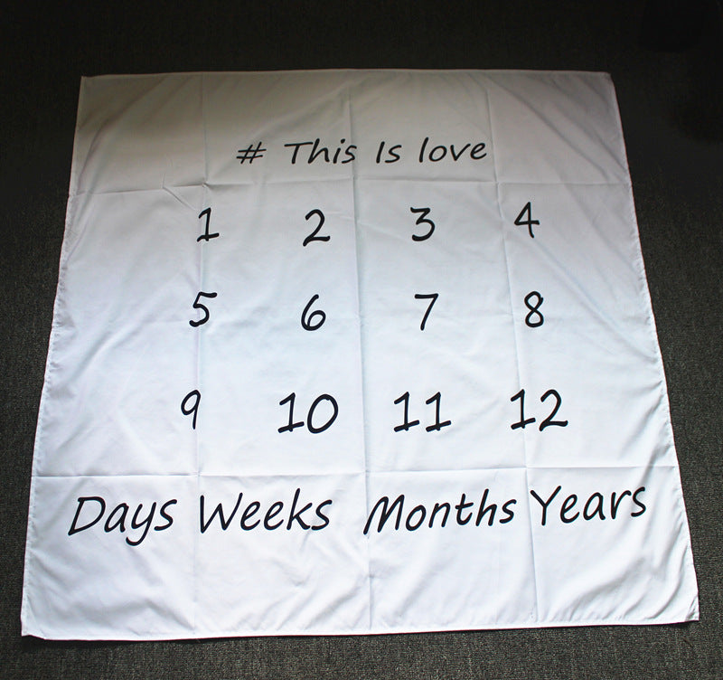 HKM-401491 Newborn Baby Photo Background Cloth - 100x100cm Polyester-Cotton, Thick Texture for Stunning Shots