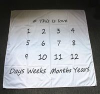 HKM-401491 Newborn Baby Photo Background Cloth - 100x100cm Polyester-Cotton, Thick Texture for Stunning Shots