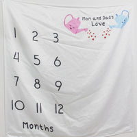 HKM-401491 Newborn Baby Photo Background Cloth - 100x100cm Polyester-Cotton, Thick Texture for Stunning Shots