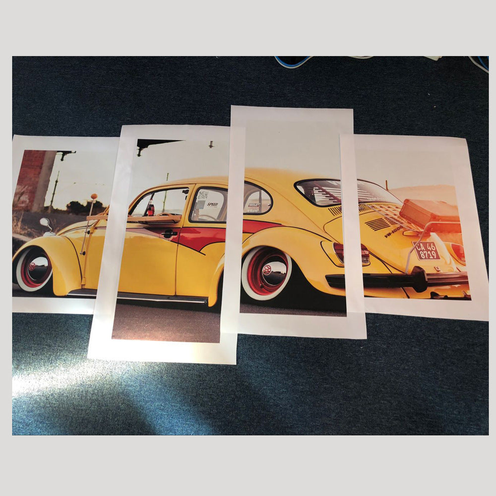 KTX-401747 Abstract Single Bubble Oil Painting on Canvas - Frameless Wall Art (20x60cm to 50x150cm)