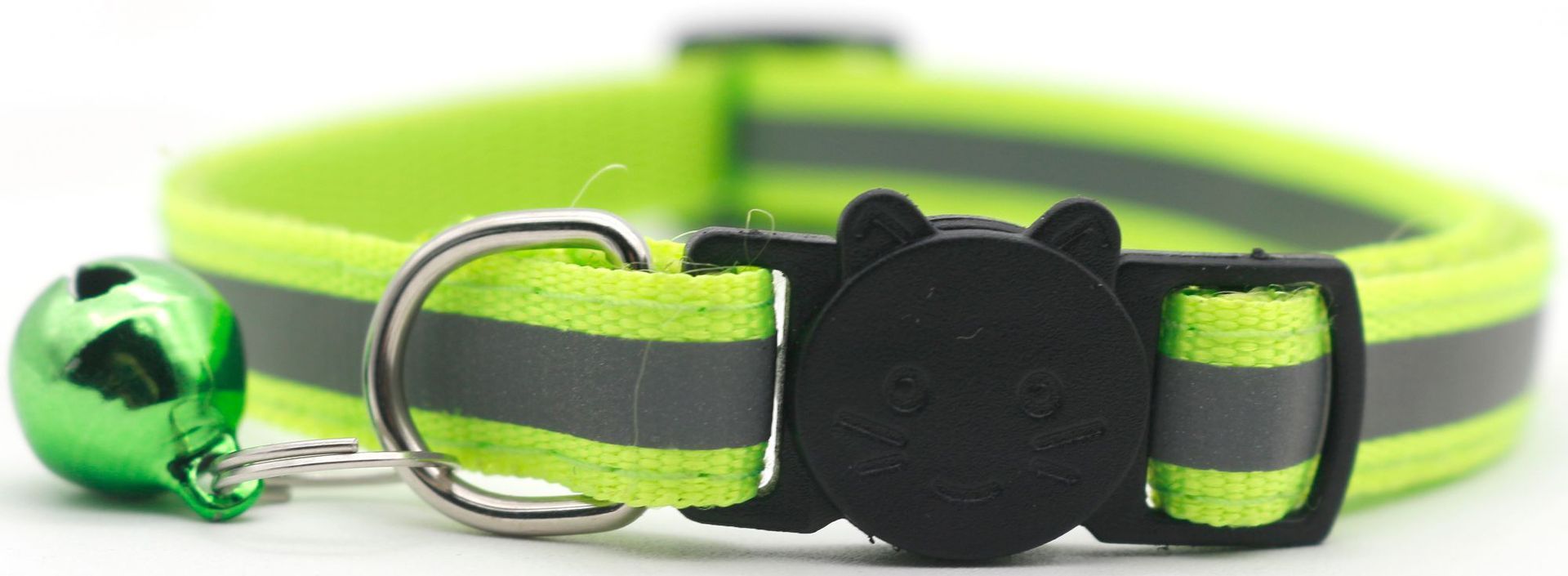 HKM-401939 Detachable Reflective Bell Collar for Pets - Monochrome PP Design, All Seasons Use