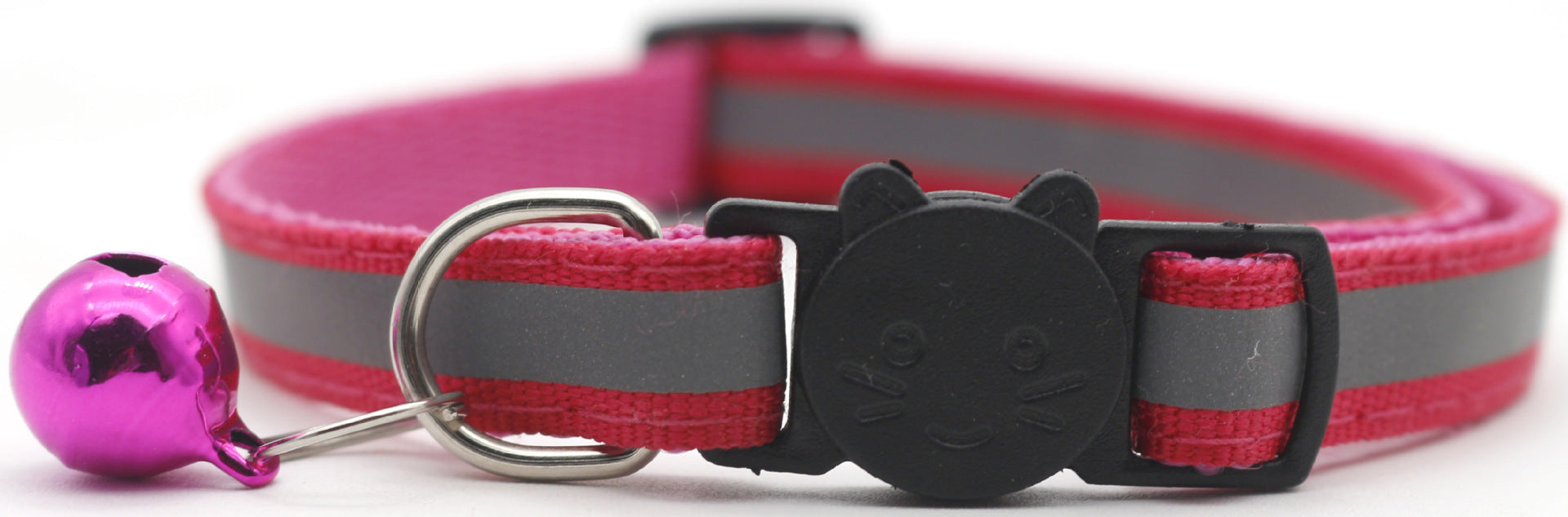 HKM-401939 Detachable Reflective Bell Collar for Pets - Monochrome PP Design, All Seasons Use