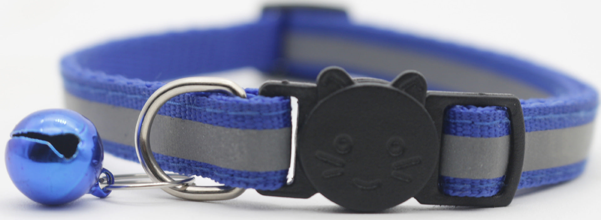 HKM-401939 Detachable Reflective Bell Collar for Pets - Monochrome PP Design, All Seasons Use
