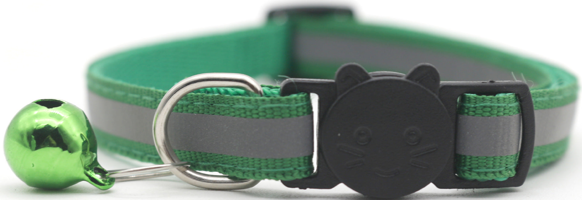 HKM-401939 Detachable Reflective Bell Collar for Pets - Monochrome PP Design, All Seasons Use