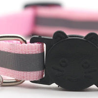 HKM-401939 Detachable Reflective Bell Collar for Pets - Monochrome PP Design, All Seasons Use
