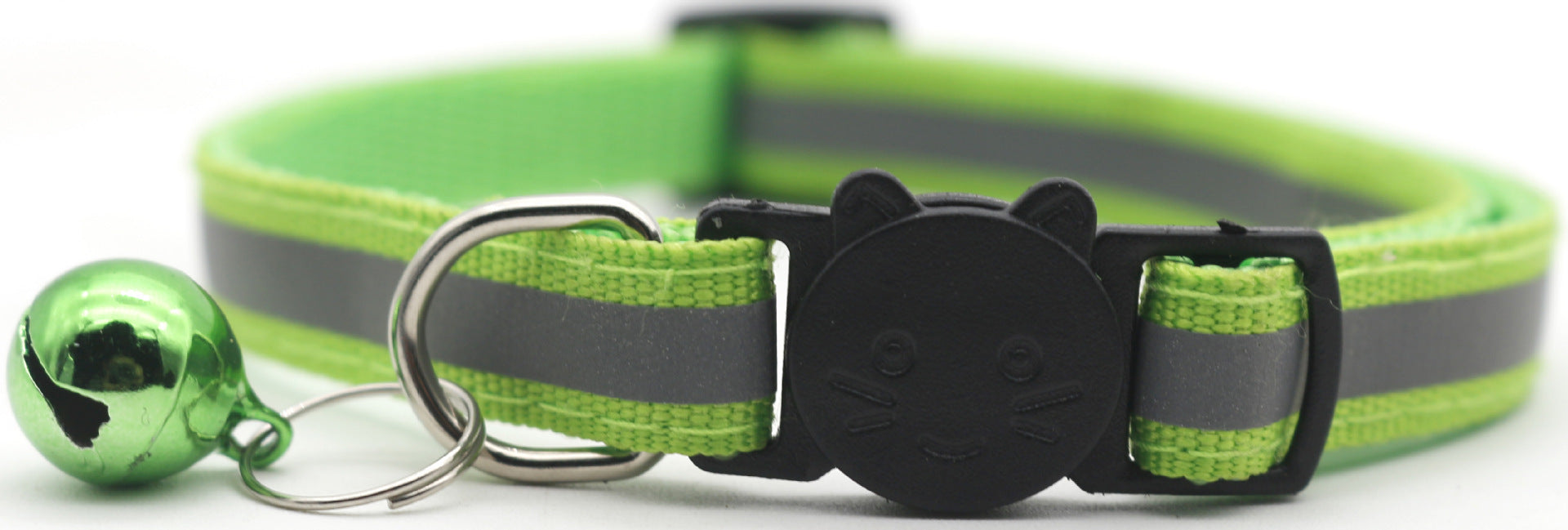 HKM-401939 Detachable Reflective Bell Collar for Pets - Monochrome PP Design, All Seasons Use