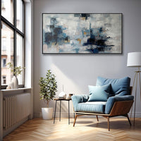 HKM-402003 Handmade Abstract Oil Painting on Canvas for Modern Home Décor
