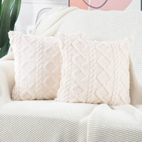 HKM-402067 Retro Plush Soft Fluffy Pillow Cushion for Living Room - Available in Multiple Colors