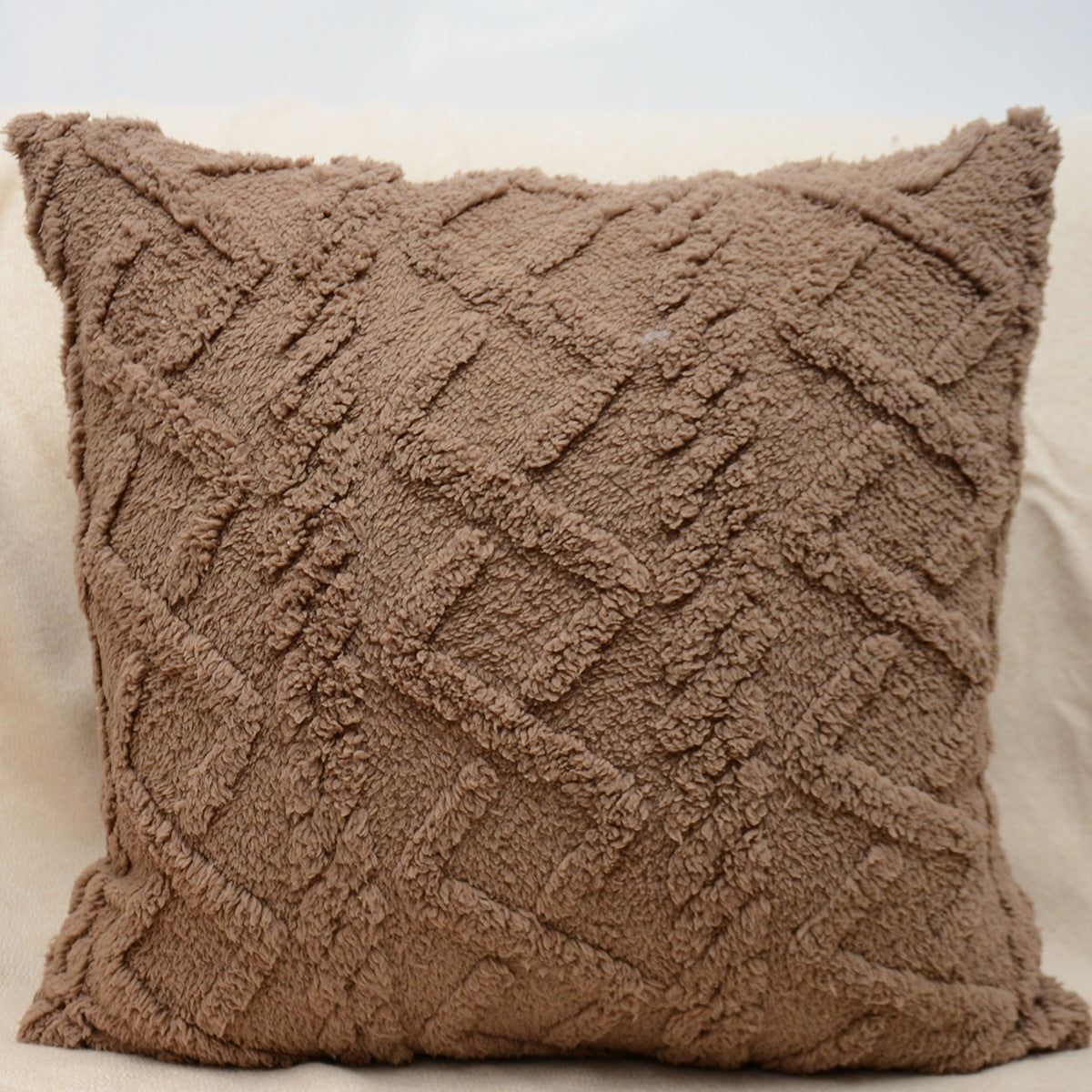HKM-402067 Retro Plush Soft Fluffy Pillow Cushion for Living Room - Available in Multiple Colors