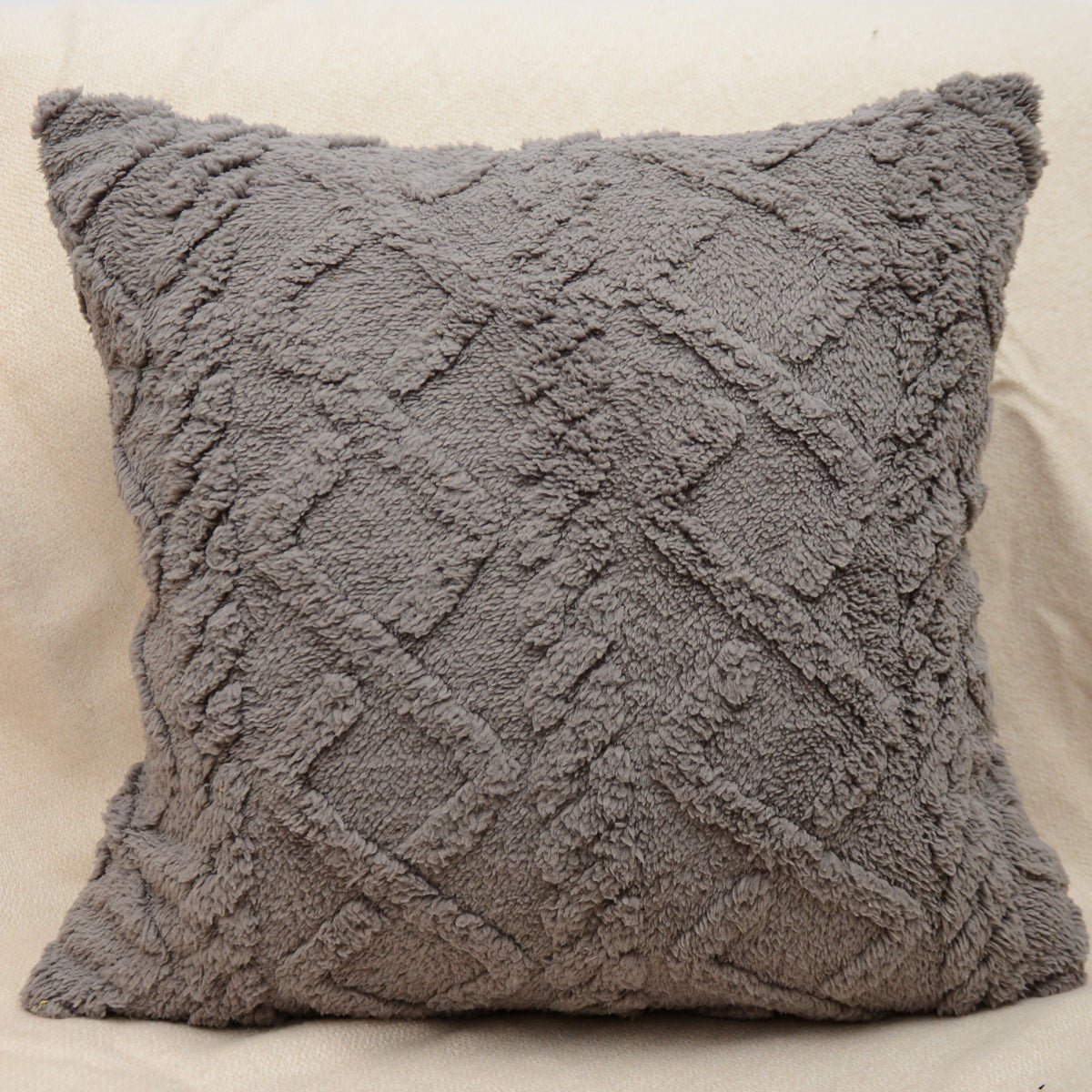 HKM-402067 Retro Plush Soft Fluffy Pillow Cushion for Living Room - Available in Multiple Colors