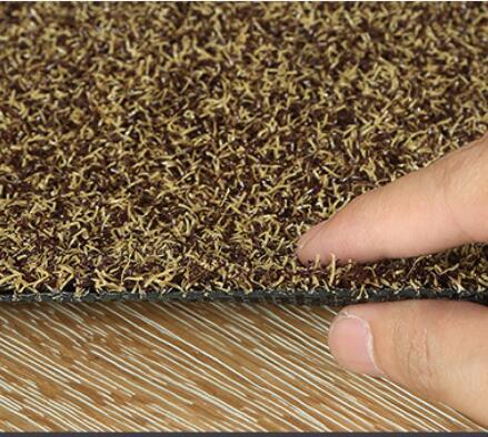HKM-402131 Super Absorbent Cotton Door Mat with PVC Bottom - Grey or Apricot, 40x60cm