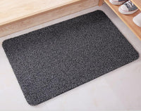HKM-402131 Super Absorbent Cotton Door Mat with PVC Bottom - Grey or Apricot, 40x60cm