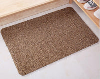 HKM-402131 Super Absorbent Cotton Door Mat with PVC Bottom - Grey or Apricot, 40x60cm