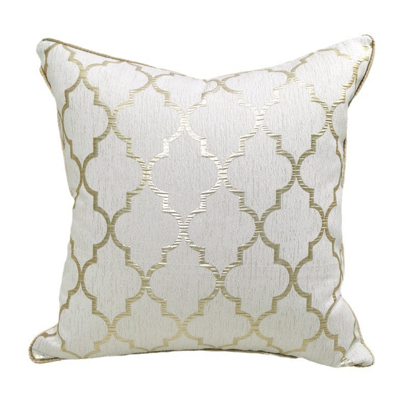 HKM-402195 Beige Gold Chair Pillow Cover – Modern Light Luxury Design