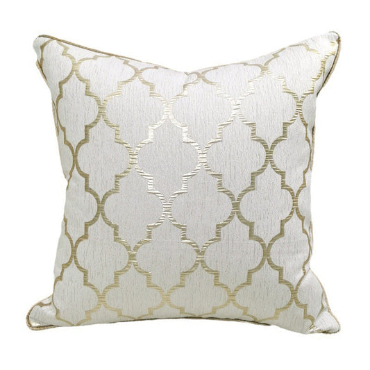 HKM-402195 Beige Gold Chair Pillow Cover – Modern Light Luxury Design