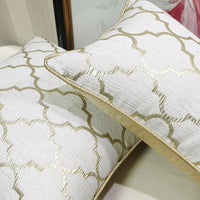 HKM-402195 Beige Gold Chair Pillow Cover – Modern Light Luxury Design