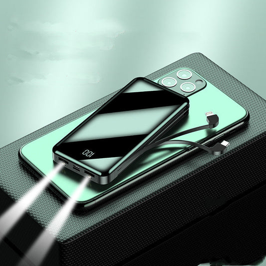 HKM-402451 20,000mAh Type-C Multi-Function Portable Power Bank with Integrated Cable