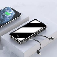 HKM-402451 20,000mAh Type-C Multi-Function Portable Power Bank with Integrated Cable