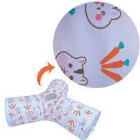 HKM-402899 Foldable Suede Cat and Rabbit Tunnel - T-Shape, Y-Shape in Blue, Red, and Rainbow Styles