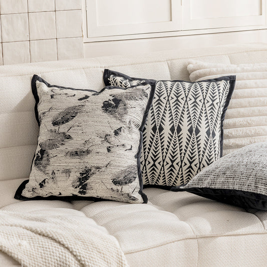 HKM-403027 Modern Decorative Throw Pillow Case in Various Patterns and Colors - 45x45cm