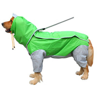 HKM-403091 All-Weather Four-Legged Raincoat for Small to Large Dogs