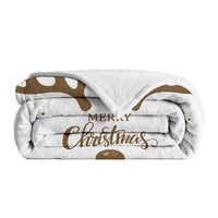 HKM-403219 Soft Flannel Velvet Deer Antler Pattern Blanket for Sofa, Camping, and Napping - Multiple Sizes Available