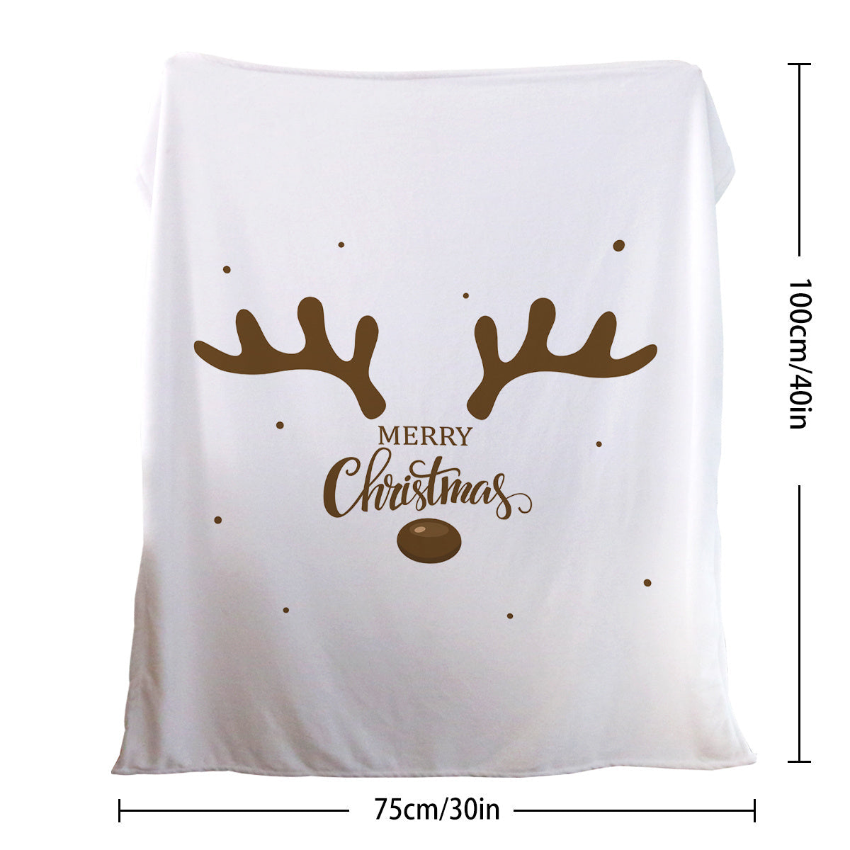 HKM-403219 Soft Flannel Velvet Deer Antler Pattern Blanket for Sofa, Camping, and Napping - Multiple Sizes Available