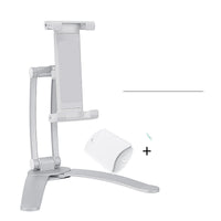 HKM-403283 Wall-Mounted Adjustable Support Frame for 5-15.6 Inch Tablets and Monitors in Silver-White and Black