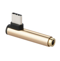 HKM-403411 Aluminum Alloy 2-in-1 Type-C Audio Adapter with Elbow Design
