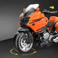 HKM-403475 1:12 Scale Diecast Motorcycle Model Toy with Lights and Music for Ages 3 and Up