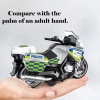 HKM-403475 1:12 Scale Diecast Motorcycle Model Toy with Lights and Music for Ages 3 and Up