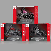 HKM-403475 1:12 Scale Diecast Motorcycle Model Toy with Lights and Music for Ages 3 and Up
