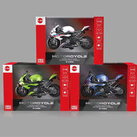 HKM-403475 1:12 Scale Diecast Motorcycle Model Toy with Lights and Music for Ages 3 and Up