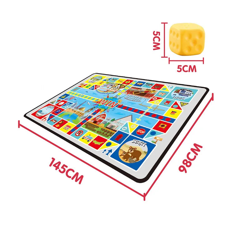 HKM-403795 Soft Plastic Educational Play Mat with Traffic Theme for Infants and Toddlers