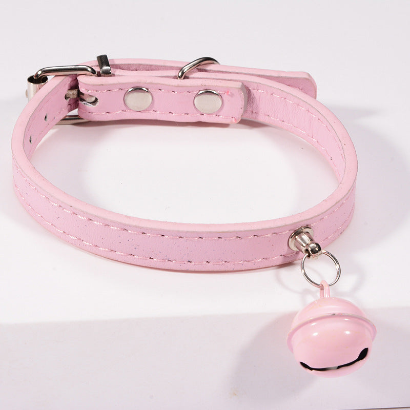 HKM-403923 Pet cat cat color bell dog traction collar