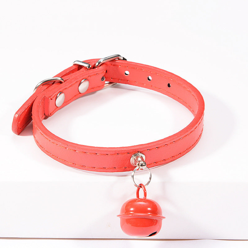 HKM-403923 Pet cat cat color bell dog traction collar