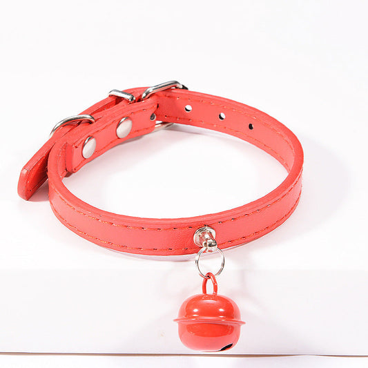 HKM-403923 Pet cat cat color bell dog traction collar