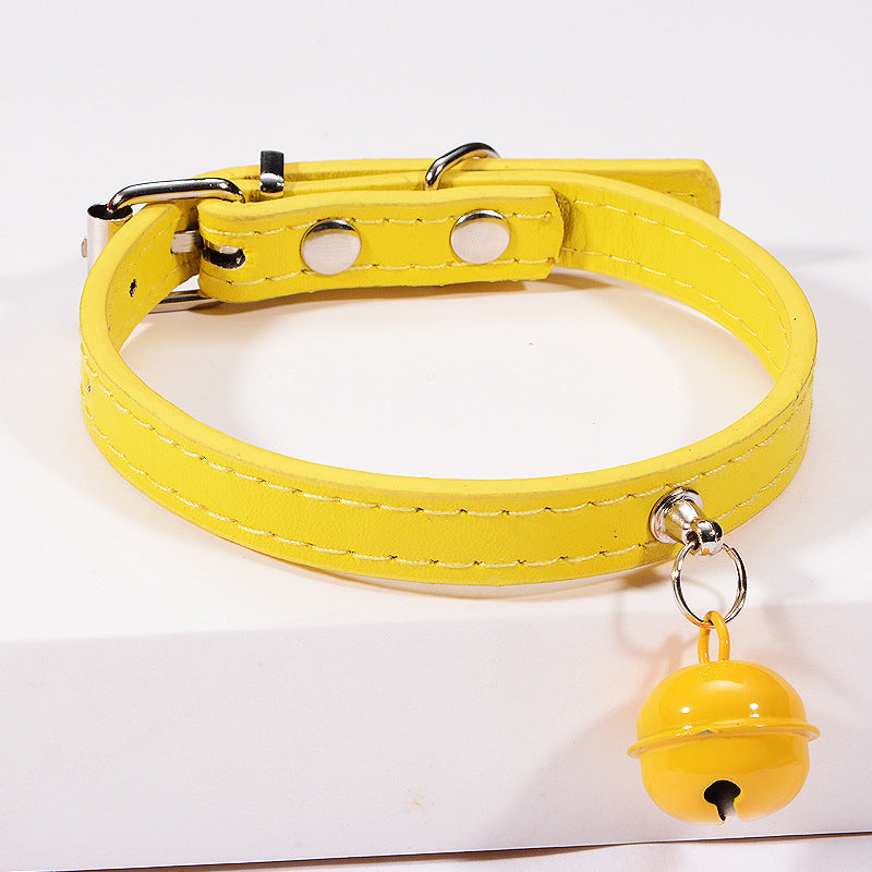 HKM-403923 Pet cat cat color bell dog traction collar