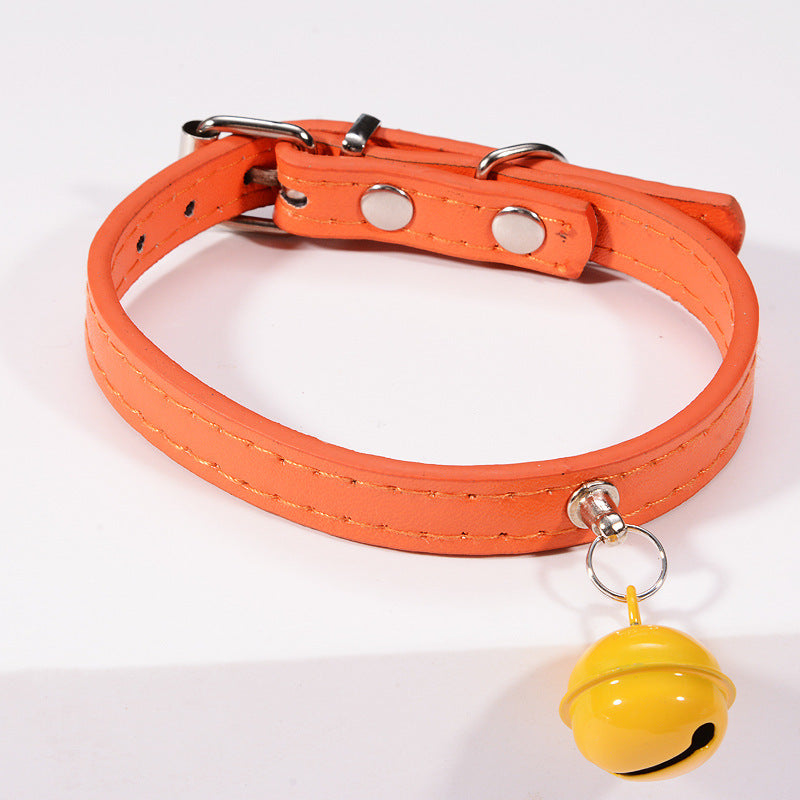 HKM-403923 Pet cat cat color bell dog traction collar