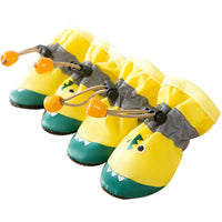 HKM-404051 Cute Yellow Crocodile Soft-Sole Shoes for Pets - Sizes S, M, L