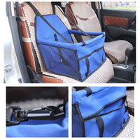 HKM-404051 Waterproof Pet Carrier Seat for Small to Medium Dogs and Cats, Durable Oxford Cloth with Adjustable Straps and Storage Pockets