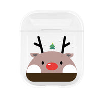 HKM-404115 Christmas Protective Cover for Apple AirPods (1st & 2nd Generation) - PC Material, Multiple Designs