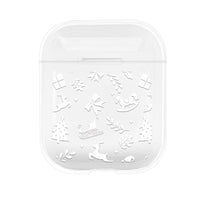HKM-404115 Christmas Protective Cover for Apple AirPods (1st & 2nd Generation) - PC Material, Multiple Designs