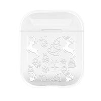 HKM-404115 Christmas Protective Cover for Apple AirPods (1st & 2nd Generation) - PC Material, Multiple Designs