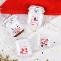 HKM-404115 Christmas Protective Cover for Apple AirPods (1st & 2nd Generation) - PC Material, Multiple Designs